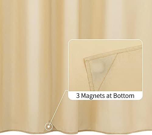 ALYVIA SPRING 72x78 Long Waterproof Fabric Shower Curtain or Liner Khaki