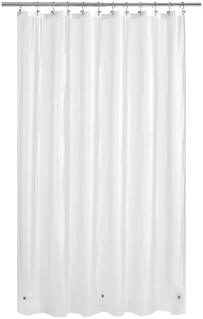 Mrs Awesome 72x96 X-Long Frosted Shower Curtain Liner with Magnets, Extra Long PEVA Plastic Shower Curtain for Bathroom, 72 x 96, Frost
