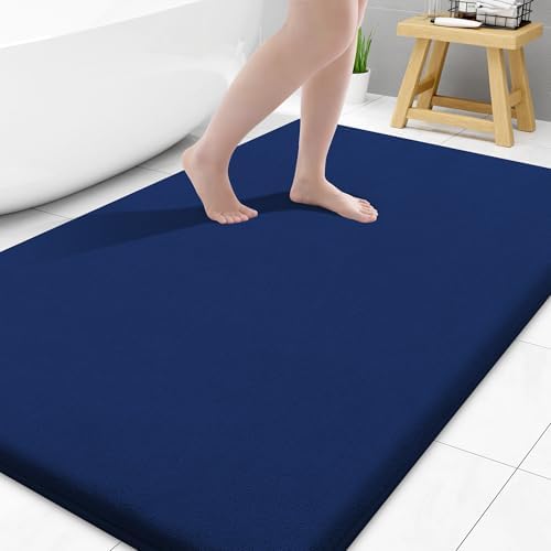 Smiry Memory Foam Bath Mat 40x32, Extra Soft and Absorbent Bathroom Rugs