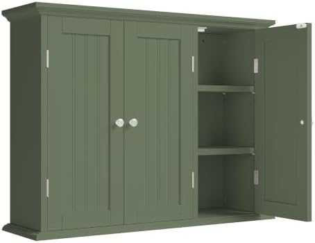 ChooChoo Laundry Cabinet with 3 Doors and Adjustable Shelves