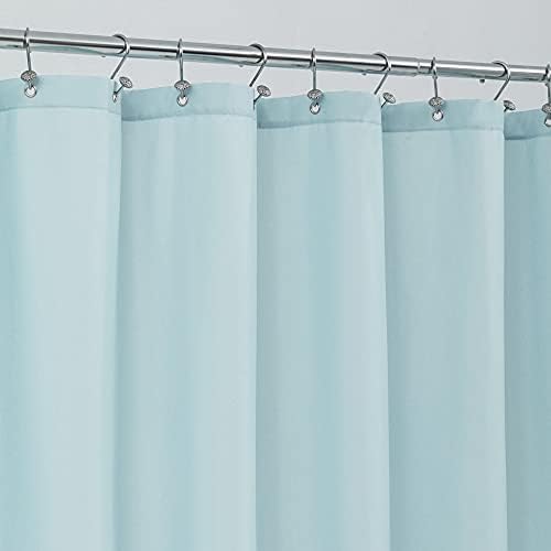 ALYVIA SPRING 72x78 Long Waterproof Fabric Shower Curtain or Liner Blue