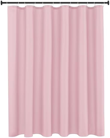 Fabric Shower Curtain Liner 72x72 Inch-Pink Standard Size Shower Liners