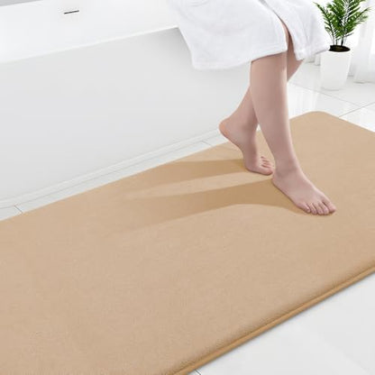 Smiry Memory Foam Bath Mat 47x24, Extra Soft and Absorbent Bathroom Rugs