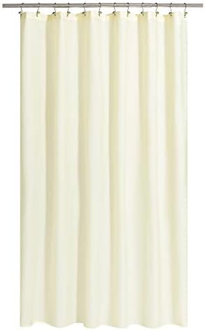 N&Y HOME Fabric Shower Curtain or Liner Extra Long 72 x 84 Inches, Sand