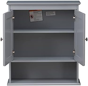 Spirich Bathroom Medicine Cabinet Over Toilet, Wall Mounted Cabinet, Gray