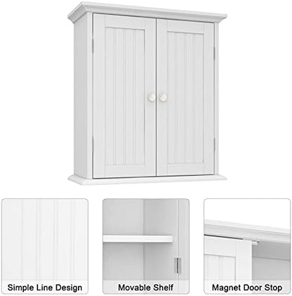 ChooChoo Bathroom Wall Cabinet with 2 Doors, Over The Toilet