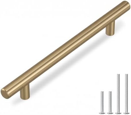 homdiy 35Pack 5in Cabinet Handles Champagne Bronze Kitchen Cabinet Pulls Drawer Pulls for Dresser Drawers