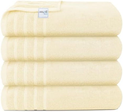 Avalon Towels Bath Towels Set of 4, Size 30 x 60 Inches