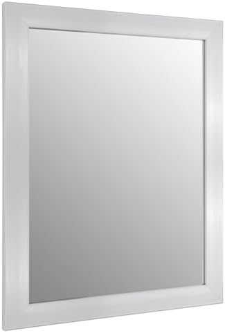 Rectangular Wall Mirror 20x16 Inch Bathroom Mirror for Over Sink, Nickel