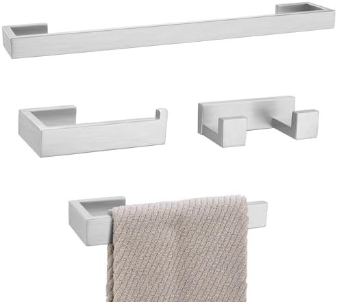 Lairuier Brushed Nickel Bathroom Accessories, 23.6 inches Towel Bar Set