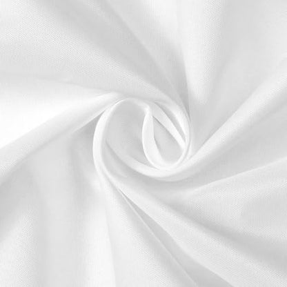 N&Y HOME Fabric Shower Curtain Liner Extra Long 72 x 84 Inches, White