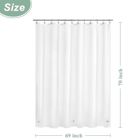 Mrs Awesome 69 x 70 Inches Frosted Shower Curtain Liner