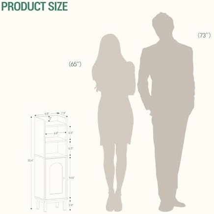 Hzuaneri Bathroom Storage Cabinet, Small Corner Floor Cabinet