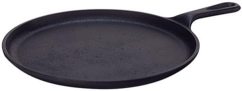 Lodge Round Seasoned Cast Iron Griddle 10.5 Inches - Round-Shaped, Pre-Seasoned Iron Griddle Pan - Non-Toxic, PFAS-Free Cookware - Compatible with Stovetop, Oven, Grill, or Campfire (Pack of 3)