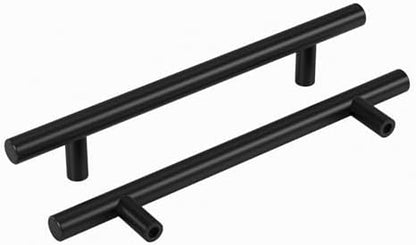 homdiy Black Cabinet Handles 20Pack 5inch Hole Center Kitchen Drawer Pulls and Knobs Stainless Steel Cabinet Hardware for Bathroom, Cupboard