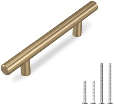 homdiy 100Pack 3in Cabinet Handles Champagne Bronze Kitchen Cabinet Pulls Drawer Pulls for Dresser Drawers