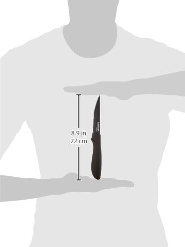 Cuisinart C55-6PCSBK 6-pc. Ceramic Coated Steak Knife Set (Black), Black