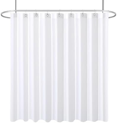 Fabric Shower Curtain Liner 108"W x 72"L-White Extra Wide Shower Liners