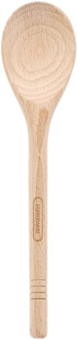 Farberware Professional Beechwood Wooden Spoon for Cooking - Durable Natural Wood Kitchen Utensil, Safe for Nonstick Cookware, Perfect for Stirring and Basting, Hand Wash Only