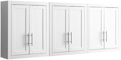 Crosley Furniture Savannah 3-Piece Wall Cabinet Set