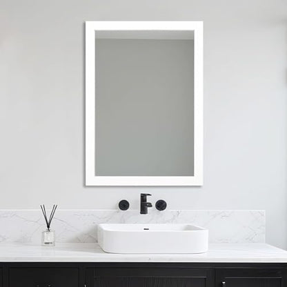 Bathroom Mirror for Over Sink 36x24 Inch Rectangular Wall Mirror, White
