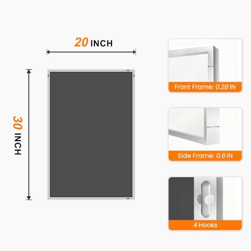 Bathroom Vanity Mirror for Wall, 20"x30" Bathroom Mirror for Over Sink