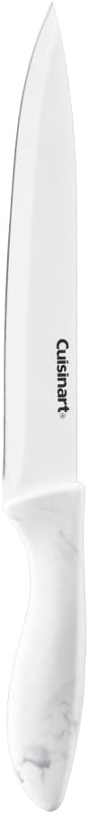 Cuisinart C55-10PWM Ceramic Coated Knife Set with Blade Guard Sheaths (10- Piece Set) in Faux Marble
