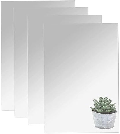 16" x 12" x 4Pcs Acrylic Mirror Sheets, Decorative Wall Mirrors