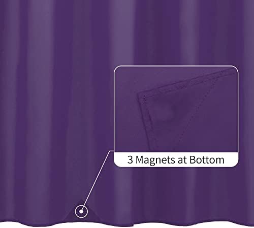 ALYVIA SPRING Waterproof Fabric Shower Curtain or Liner Royal Purple, 72x72