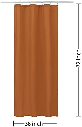 ALYVIA SPRING Stall Waterproof Fabric Shower Curtain or Liner Orange, 36x72