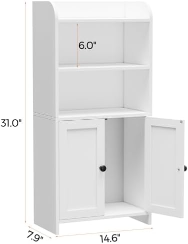Homhedy Small Bathroom Storage Cabinet, Toilet Paper Storage Cabinet