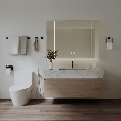 10-Piece 23.6 Inch Matte Black Bathroom Hardware Accessories Set