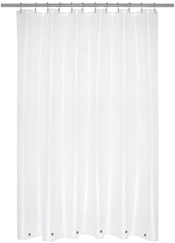 Mrs Awesome Frosted Shower Curtain Liner with 6 Magnets, 72x72