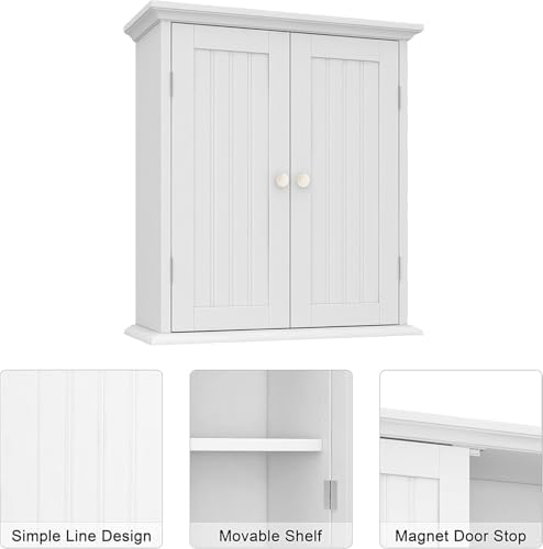 ChooChoo Bathroom Wall Cabinet Set of 2, Over The Toilet
