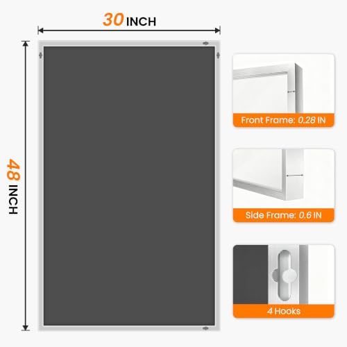 Bathroom Vanity Mirror for Wall, 30"x48" Bathroom Mirror for Over Sink