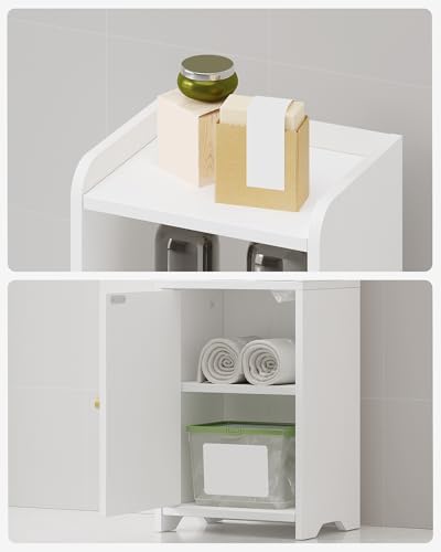 Hzuaneri Bathroom Storage Cabinet, Narrow Toilet Paper Cabinets with Doors
