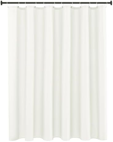 Fabric Shower Curtain Liner 72x72 Inch-Ivory Standard Size Shower Liners
