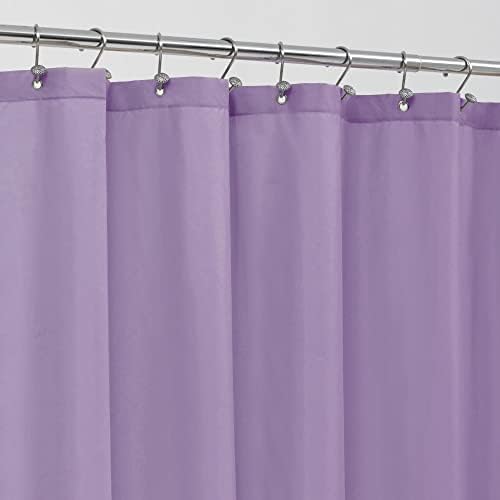 ALYVIA SPRING Waterproof Fabric Shower Curtain Liner Lavender Purple, 72x72