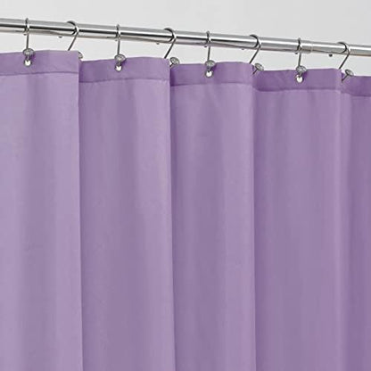 ALYVIA SPRING Waterproof Fabric Shower Curtain Liner Lavender Purple, 72x72