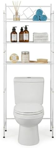 Home Zone Living Over-the-Toilet Bathroom Storage Cabinet Organizer