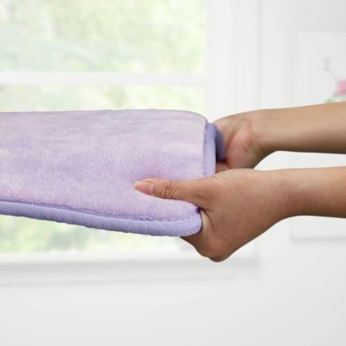 Memory Foam Bath Mat Non Slip Absorbent Super Cozy Velvet Bathroom Rug Carpet (17 inches X 24 inches, Lavender)