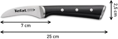 Tefal efal ice Force Paring Knife 7 cm, Kitchen Knife, German Stainless Steel Blade, Durable Cutting and Sharpening Performance, 10 Year Warranty K2321214