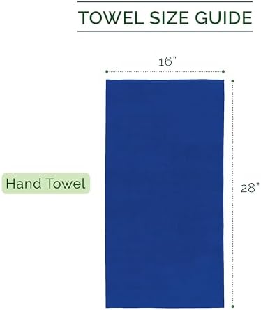 Elegant Comfort Luxury 100% Turkish Cotton Corduroy Ribbed 4 Pack Hand Towel Set 16 x 28 Inch - Absorbent, Super Soft, Quick Dry, Premium Towels for Bathroom, Gym, Spa and Hotel Use, Royal Blue