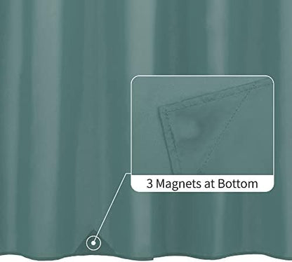 ALYVIA SPRING Waterproof Fabric Shower Curtain or Liner Sea Teal, 72x72