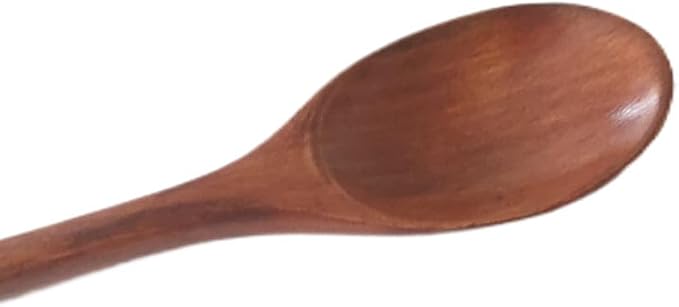 Long Handle Wooden Spoons for Eating, 9.2 Inch Wood Soup Spoons for Mixing Stirring, Handmade Retro Honey Jar Table Spoons Teaspoon Tea Coffee Spoon (3 Pack)
