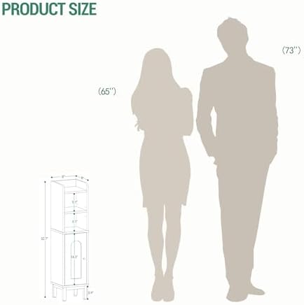 Hzuaneri Bathroom Storage Cabinet, Small Corner Floor Cabinet