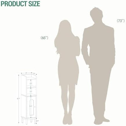 Hzuaneri Bathroom Storage Cabinet, Small Corner Floor Cabinet