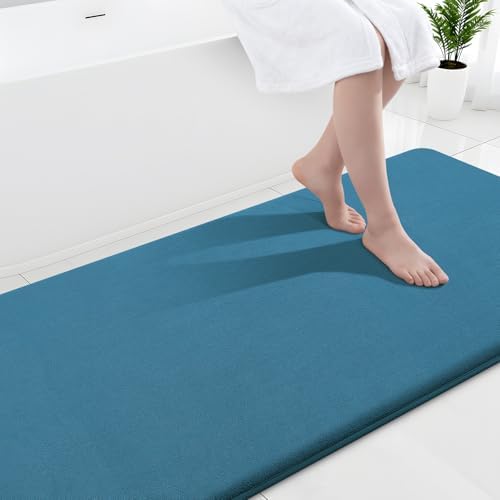 Smiry Memory Foam Bath Mat 59x24, Extra Soft and Absorbent Bathroom Rugs