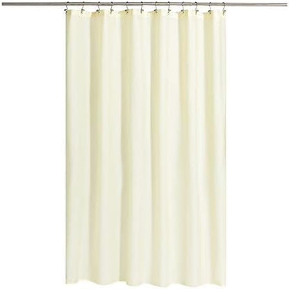 N&Y HOME Fabric Shower Curtain or Liner with Magnets, Sand