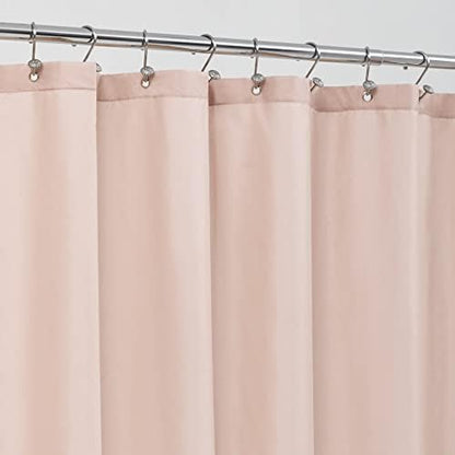 ALYVIA SPRING Waterproof Fabric Shower Curtain or Liner Blush Pink, 72x72